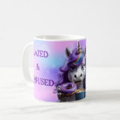 Mug La licorne glacée et confuse (Devant gauche)