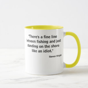 Mug La ligne fine photo de la pièce en t W de pêche