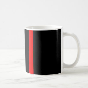 Mug La ligne rouge mince symbolique verticale sur a