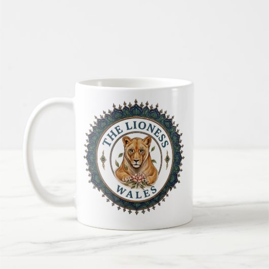 Mug La Lionne. Pays de Galles (Gauche)