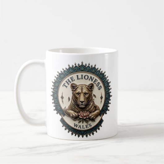 Mug La Lionne. Pays de Galles (Gauche)