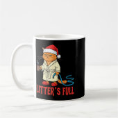 Mug La litière est pleine Amusing drôle amateurs de ch (Gauche)