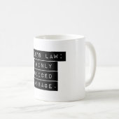 Mug La loi de Cole (Devant droit)