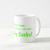 Mug La loi de Murphy….Murphy suce ! (Devant droit)