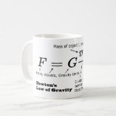 Mug La loi de Newton de la gravitation universelle (Devant gauche)