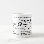 Mug La loi de Newton de la gravitation universelle (Centre)