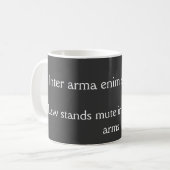 Mug La loi est muette - Cicero citation (Devant gauche)
