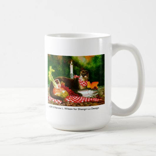 Mug La loutre de rivière envahit la diffusion de (Droite)