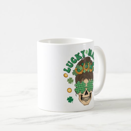 Mug La Lucky Mama Skeleton de St. Patrick (Devant droit)