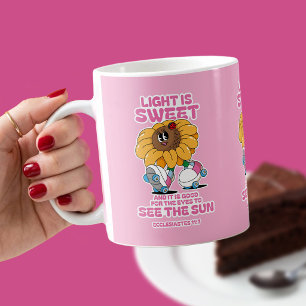Mug La lumière est douce – Tournesol Rétro Ecclésiaste