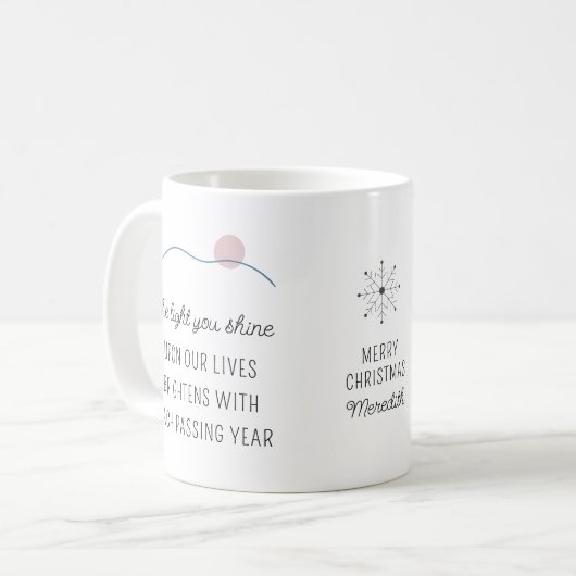 Mug La Lumière Que Tu Brille Joyeux Noël (Devant gauche)