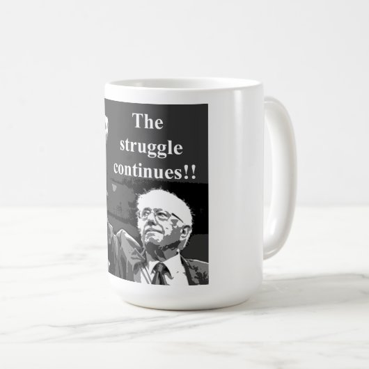 Mug La lutte continue (Devant droit)