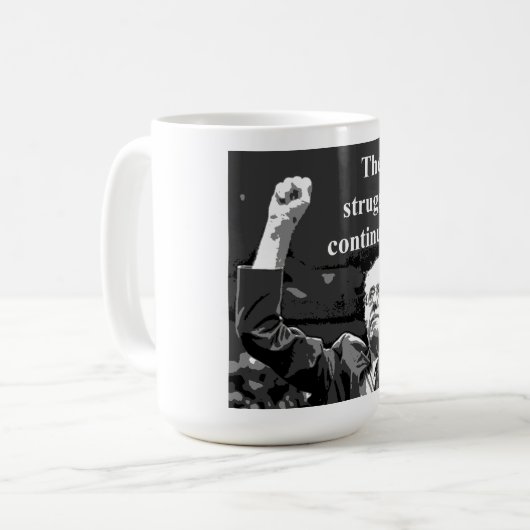 Mug La lutte continue (Devant gauche)