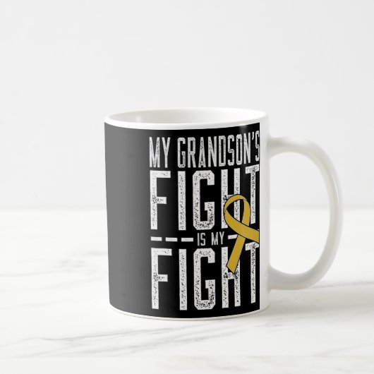 Mug La lutte de mon petit-fils est ma lutte contre le (Droite)