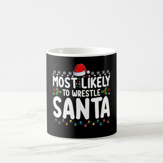 Mug La Lutte De Noël La Plus Probable À Père Noël (Centre)