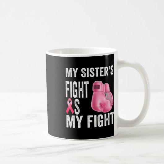 Mug La lutte de Soeur est ma lutte Conscience du cance (Droite)
