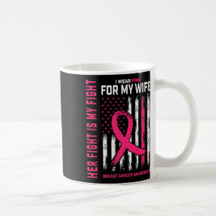 Mug La lutte est ma lutte Je porte rose femme cancer d