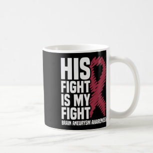 Mug La lutte est mon combat Cerveau Aneurysme Conscien