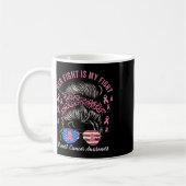 Mug La lutte est mon combat Conscience du cancer du se (Gauche)