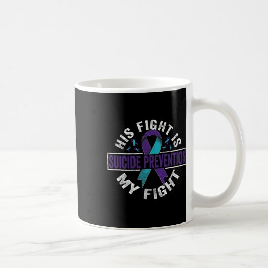 Mug La lutte est mon combat la prévention du suicide (Droite)