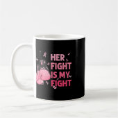 Mug La lutte est mon combat Soutien de sensibilisation (Gauche)