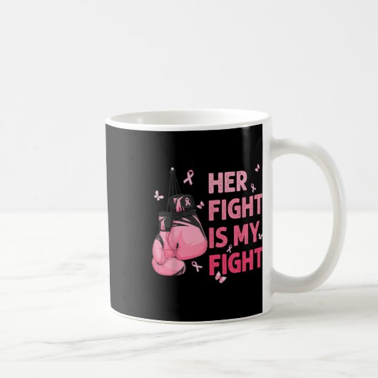 Mug La lutte est mon combat Soutien de sensibilisation (Droite)