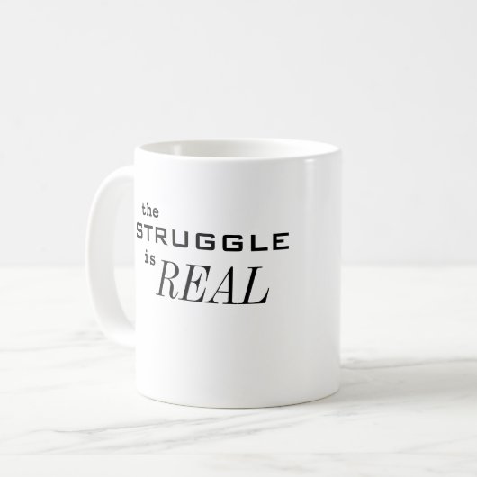 Mug La lutte est RÉELLE (Devant gauche)