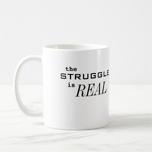 Mug La lutte est RÉELLE (Gauche)