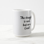 Mug La Lutte Est Réelle, Mais Dieu Aussi ! (Devant droit)