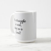 Mug La Lutte Est Réelle, Mais Dieu Aussi ! (Devant gauche)