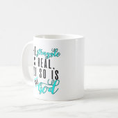 Mug La lutte est vrai bleu (Devant gauche)