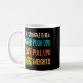 Mug La Lutte Est Vraiment Drôle T-rex Gym D'Exercice F (Gauche)