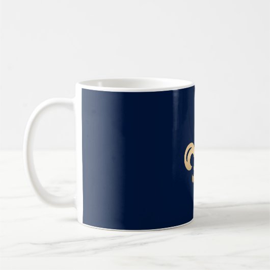 Mug La luxueuse Gold Fleur de Lis Navy (Gauche)