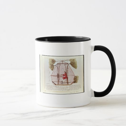 Mug La machine de vol en Jean Pierre Blanchard (Droite)