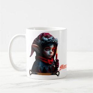 Mug La magie de l'elfe gothique sous la pleine lune.