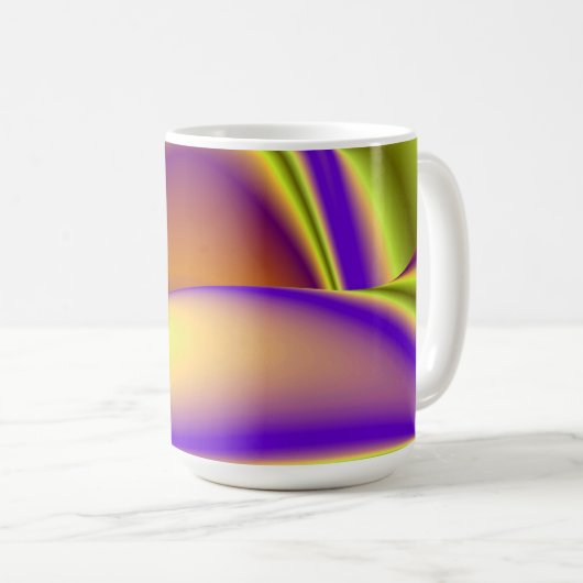Mug La magie de l'été, 3D Art Abstrait (Devant droit)