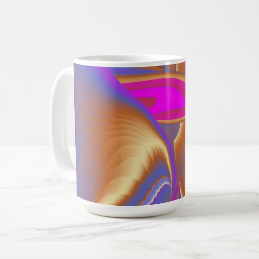 Mug La magie de l'été, 3D Art Abstrait (Devant gauche)