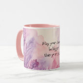Mug La magie des fleurs dans les tons violet et rose (Devant gauche)