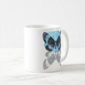 Mug La magie des papillons bleus. (Devant droit)