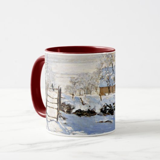 Mug La Magpie, célèbre peinture de Monet (Devant gauche)