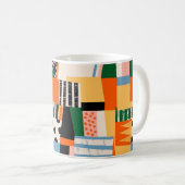 Mug La main a dessiné différentes formes. Abstrait con (Devant droit)