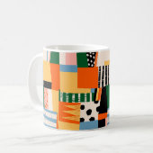 Mug La main a dessiné différentes formes. Abstrait con (Devant gauche)