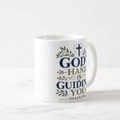Mug La main de Dieu vous guide Citation d'espérance ch (Devant droit)