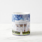 Mug La Maison Blanche à Washington DC Aquarelle (Centre)