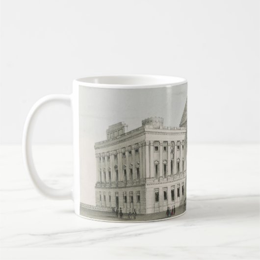 Mug La Maison Blanche, Capitole à Washington Lithograp (Gauche)