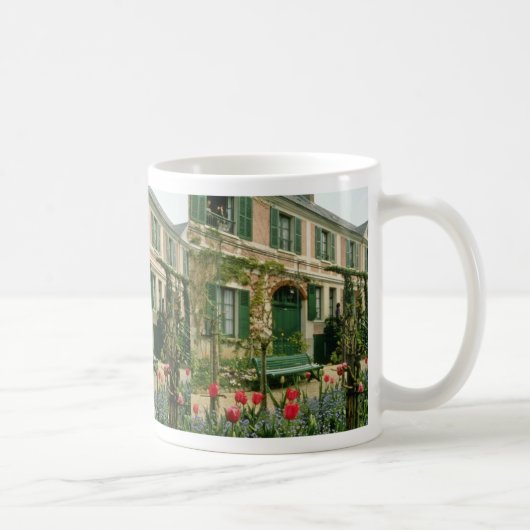 Mug La maison de Monet rouge et le jardin, Giverny, (Droite)