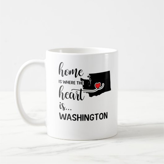Mug La maison de Washington est le coeur (Gauche)