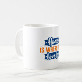 Mug La maison est là où l'Amour est (Devant gauche)