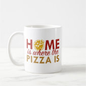Mug La Maison Est Là Où Se Trouve La Pizza (Gauche)