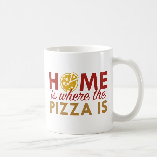 Mug La Maison Est Là Où Se Trouve La Pizza (Droite)